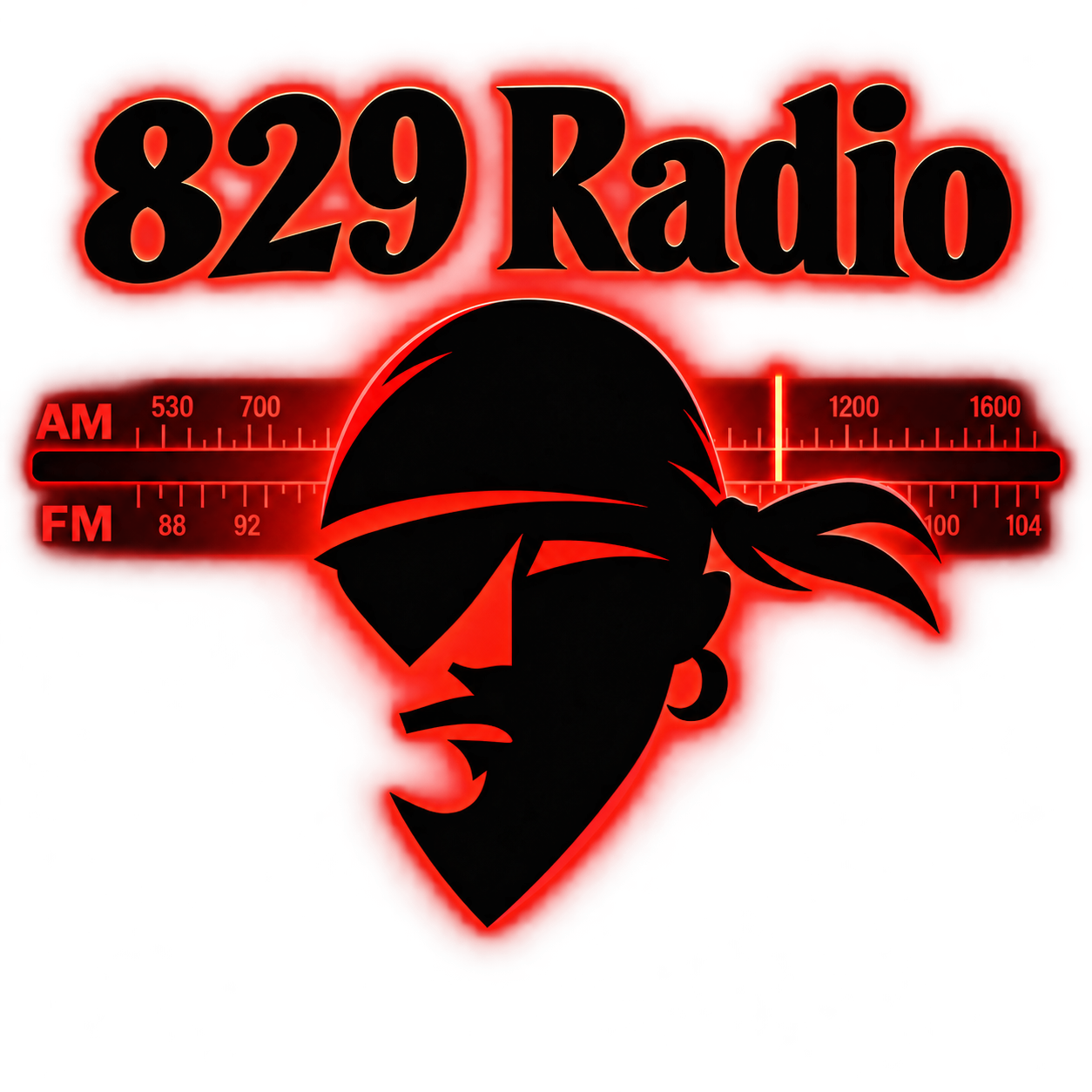 829 Radio pirate logo
